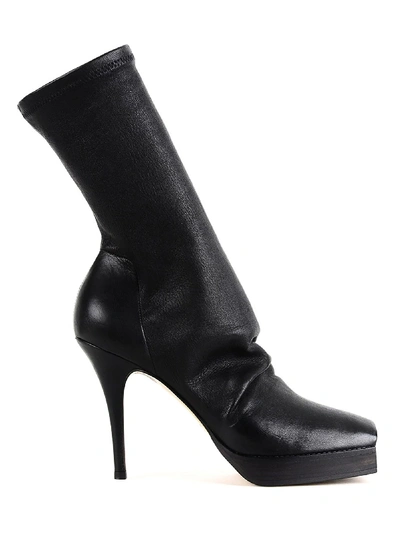 Shop Rick Owens High-heeled Boots In Black
