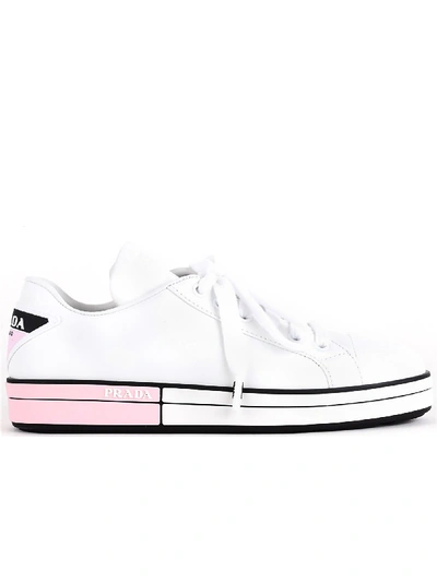 Shop Prada Sneakers In White