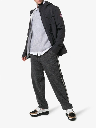Shop Canada Goose Nanaimo Hooded Jacket - Men's - Nylon/polyester/spandex/elastane In Black