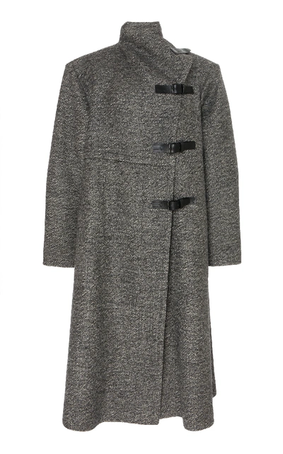 Shop Isabel Marant Natacha Oversized Jacket In Grey