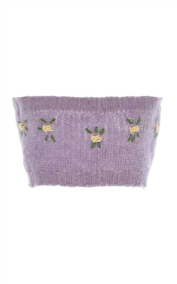 alessandra rich cardigan purple