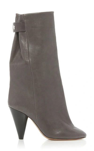 Shop Isabel Marant Lakfee Boots In Grey