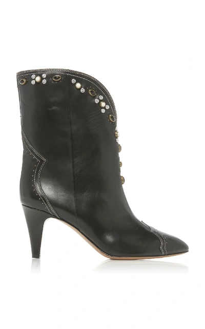 Shop Isabel Marant Dythey Boots In Black