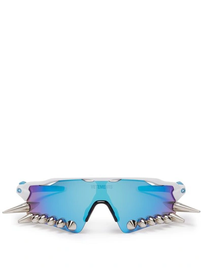 Vetements X Oakley Spikes 400 Sunglasses In Blue | ModeSens