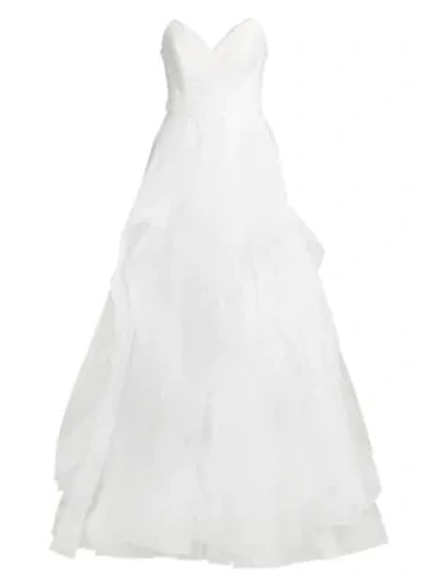 Shop Basix Black Label Women's Sweetheart Cascade Gown In White