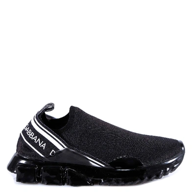 Shop Dolce & Gabbana Sorrento Logo Sneakers In Black