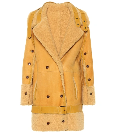 Shop Arje Venus Reversible Shearling Coat In Beige