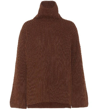 Shop Arje Mayka Wool And Silk Sweater In Brown