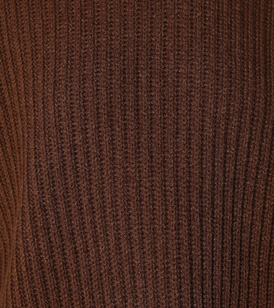 Shop Arje Mayka Wool And Silk Sweater In Brown