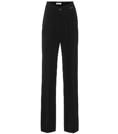 Shop Balenciaga Wide-leg Pants In Black