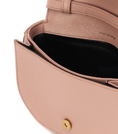 Shop Balenciaga Ville Day Xs Leather Shoulder Bag In Beige