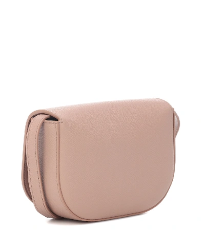 Shop Balenciaga Ville Day Xs Leather Shoulder Bag In Beige