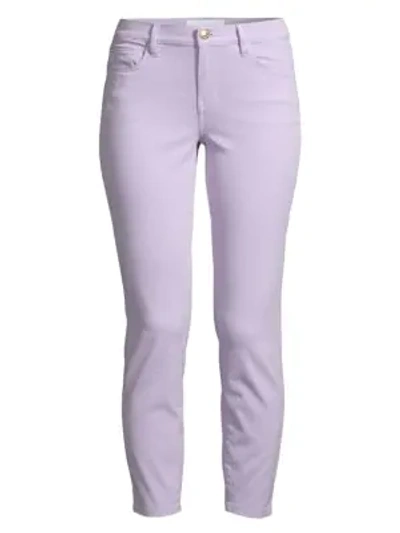 Shop Current Elliott The Stiletto Crop Skinny Jeans In Orchid Petal