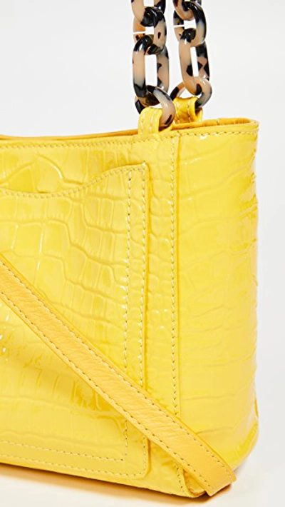 Shop Edie Parker Micro Tote In Mimosa
