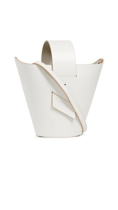Shop Carolina Santo Domingo Amphora Adjustable Crossbody Bag In Off White