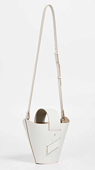 Shop Carolina Santo Domingo Amphora Adjustable Crossbody Bag In Off White