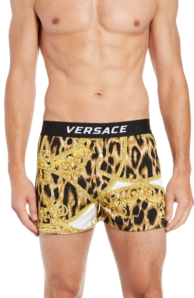 Shop Versace Intimo Uomo Boxers In White