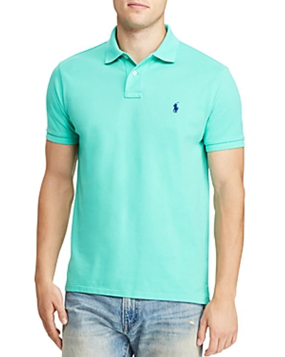 Shop Polo Ralph Lauren Mesh Classic Fit Polo Shirt In Green