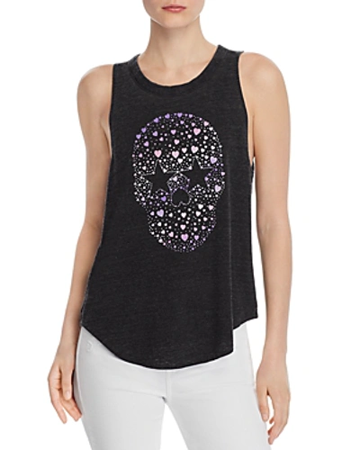 Shop Chaser Skull Graphic Muscle Tee In Black