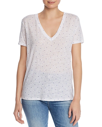 Shop Rails Cara Heart Print Tee In White With Navy Mini Hearts