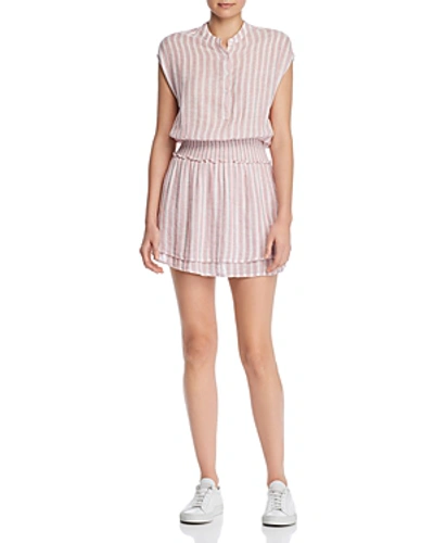 Shop Rails Angelina Striped Smocked Dress In Rose Stripe