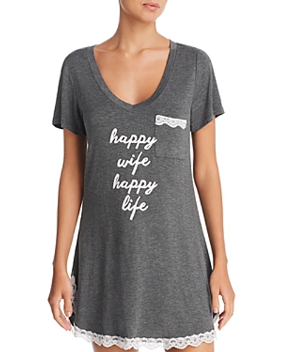 Shop Honeydew All American Sleepshirt In Charcoal Heather