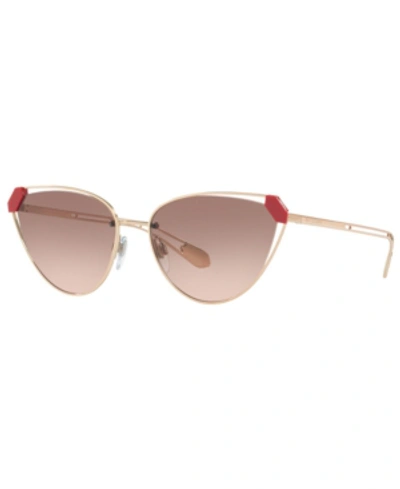 Shop Bvlgari Sunglasses, Bv6115 58 In Pink Gold/pink Gradient Grey