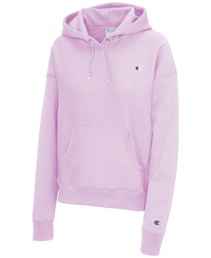 Fleece Hoodie In Pale Violet Rose 