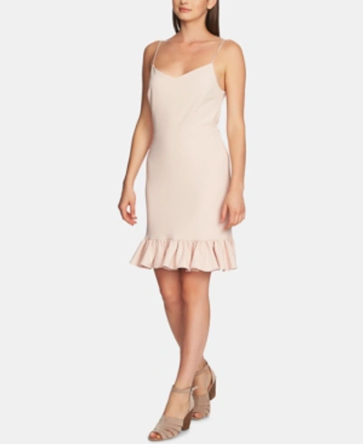 Shop 1.state Ruffle-hem A-line Dress In Delicate Blush