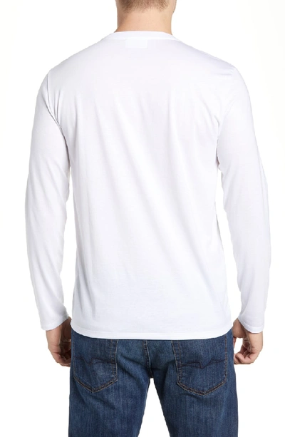 Shop Lacoste Long Sleeve Pima Cotton T-shirt In White