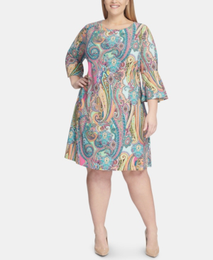 tommy hilfiger bell sleeve dress
