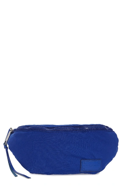 Shop Rebecca Minkoff Nylon Belt Bag - Blue In Bright Blue