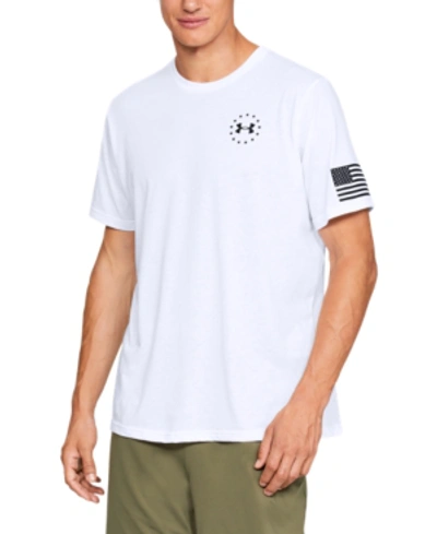 Shop Under Armour Men's Freedom Express T-shirt In White