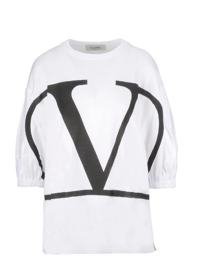 Shop Valentino Logo Print T-shirt