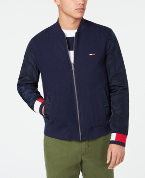 tommy hilfiger navy bomber jacket