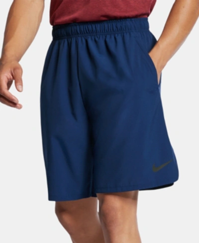 Shop Nike Men's Flex 8" Shorts In Blue Void
