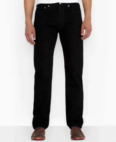 Shop Levi's Men's Big & Tall 505 Original-fit Non-stretch Jeans In Black
