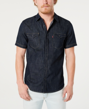 levi denim shirt mens