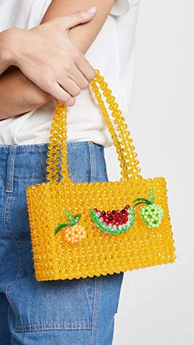 Shop Susan Alexandra Healthy Bag In Yellow Multi