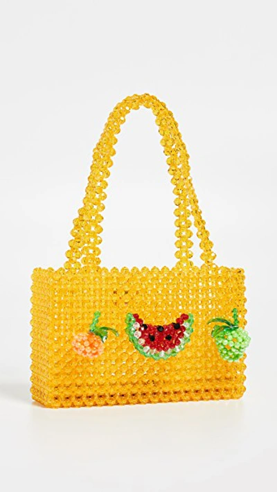 Shop Susan Alexandra Healthy Bag In Yellow Multi
