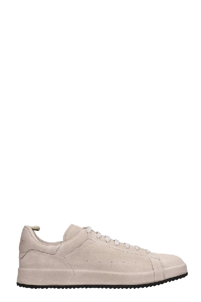 Shop Officine Creative Grey Leather Ace Sneakers