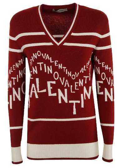Shop Valentino Sweater In Red