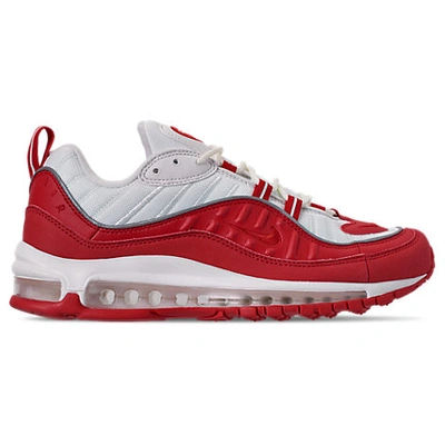 Shop Nike Men's Air Max 98 Casual Shoes In Red Size 13.0 Lace