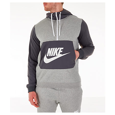 nike hybrid grey hoodie