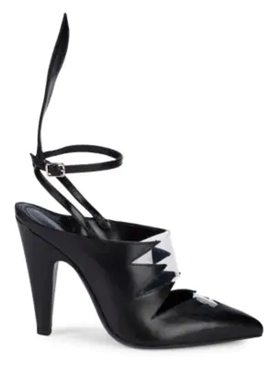 Shop Calvin Klein 205w39nyc Cutout Pointed Mules In Black