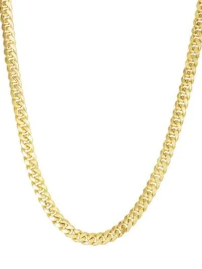 Shop Saks Fifth Avenue Miami Cuban 14k Yellow Gold Chain Necklace