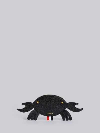 Shop Thom Browne Pebbled Crab Belt Purse In Black