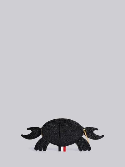 Shop Thom Browne Pebbled Crab Belt Purse In Black
