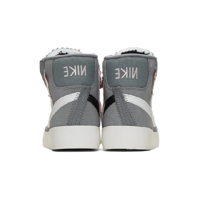 Shop Nike Grey Blazer Mid Rebel Sneakers In 004 Grey