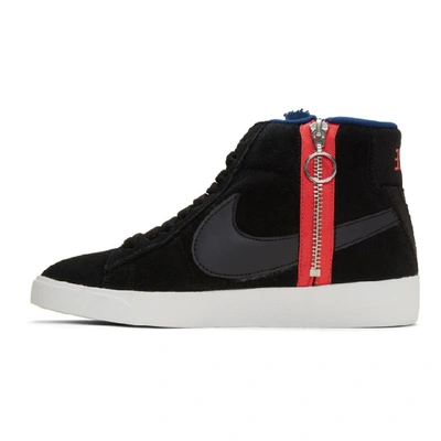 Shop Nike Black Blazer Mid Rebel Sneakers In 005 Black